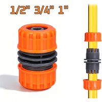 1/2" 3/4'' 1 Garden Watering Hose Plastic Quick Connector Double Male Coupling Joint Adapter Extender Set for Pipe
