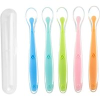 BPA Free Baby Silicone Spoons First Stage Infant Soft Spoons Baby Training Feeding Spoon Toddler Complementary Food Spoon