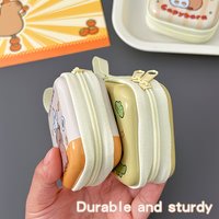 Cute Capybara-Shaped Coin Purse, Available in Four Styles, Compact and Portable, Suitable for Storing Cosmetics, Earphones, Change, and Jewelry, Is the Perfect Gift for a Friend