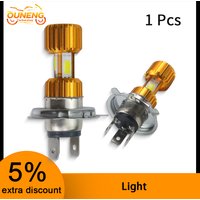 Automobile Motorcycle H4 LED Headlamp 18W High Power 3COB 6000K White 2000LM Hi Lo Beam Replacement Lighting Bulb
