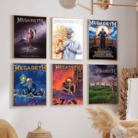 Rock Band M-Megadeth tour Posters Dormitory Decorations Bedroom And Living Room Wall Murals Souvenirs