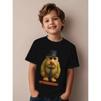 MATTEO Italian Brainrot Meme Print Children T-Shirt Kid Tee Shirt Round Neck Surfing Boy Girl Tshirt Summer Short Sleeve