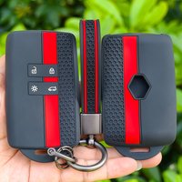 Silicone Car Key Case Key Chain For Renault Koleos Captur Megane Clio Scenic Talisman Arkana For Dacia Sandero Card Fob