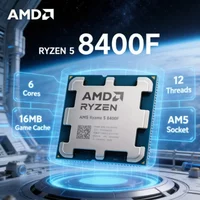 AMD R5 8400F Ryzen 5 8400F Up To 47GHz Processor 6 Core 12 Thread AM5 CPU DDR5 Desktop Gaming Processor R5 8400F No Cooler