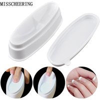1pcs Powder Glitter Dust Dipping Tray Nail Art Design Tools Powder Container France Salon Manicure Accessory Nail Supplies