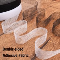 50 meters Length Double-sided Wonder Web Iron On Hemming Tape adhesive fabric Roll Clothes Sewing Turn up Hem