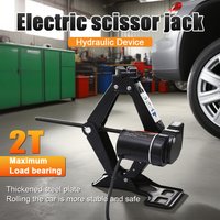 Electric Jack Set 12V Portable Car Jack Equipment Scissor Jack Heavy-Duty Electric Tire Change Tool