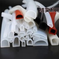 1-5M Self Adhesive D Shape Silicone Rubber Sealing Strip Semi Circle Hollow Door Window Sound Insulat Collision Avoidance Strips