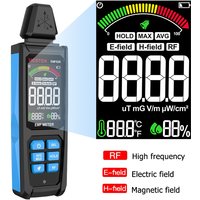 EMF02R Color Screen EMF Meter 30Mhz~8GHz High Frequency Electromagnetic Radiation Detection Meter Electric/Magnetic Field Tester