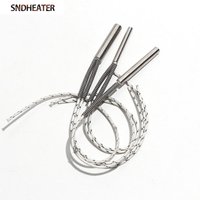 SNDHEATER 2pcs Cartridge Heaters 304 Stainless steel DC Low-power Heating Rod 6mm*20/25/40mm 12V 24V 20W-80W for Metal Molds