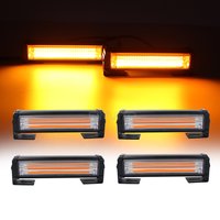 40W 80W COB Auto-LKW-Kühlergrill LED-Blitzlicht Blinkende Notfallwarnleuchten Rot Blau Gelb Weiß 12V 24V