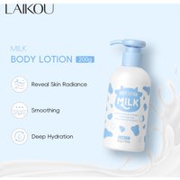 LAIKOU Milk Body Lotion Deep Hydrating Body Moisturizer Smoothing Skin Therapy Brightening Treatment 200g