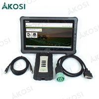 V5.3 Agriculture Construction Electronic Data Link For john deere Diagnostic Kit Service Advisor EDL V3 Scanner Tool+F110 tablet