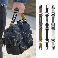 1× Outdoor Camping Hanging Strap Portable Adjustable Hand Lanyard for Bag Camping Picnic Equipment Outdoor Strap Carabiner Clips
