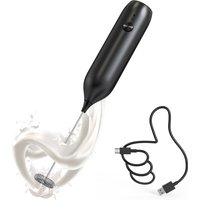 Electric Milk Frother Coffee Frother USB-C Rechargeable Electric Whisk Powerful Mini Drink Mixer