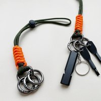 1pcs/3pcs Hand Woven Detachable Car KeyChain, Wrist Strap, USB Flash Drive Strap, Round KeyChain, Multi Ring Waist Buckle Strap