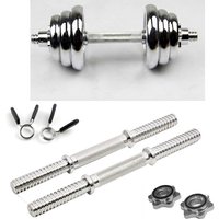 Fitness Dumbbell Bar With Clamps 25mm Adjustable Weight Standard Threaded Dumbbell Handle Home Gym Dumbbell Training Accessories