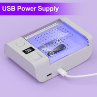 3-in-1 ABS Hearing Aid UV Sterilizer - Fast Drying, Moisture Removal, Universal Fit for All Hearing Aids, Easy Operation