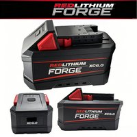 3 PAST For Milwaukee M18 48-11-1861 XC6.0 FORGE Battery 18V 6.0Ah Long Cycle Life Shockproof For Heavy Duty Cordless Tools