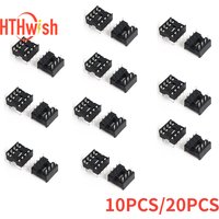 10PCS / 20PCS 8 Pin DIP-8 8DIP 8 DIP IC Sockets 2.54MM Adapter Solder Type