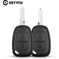 KEYYOU 2 Buttons Remote Car Key Shell Case Ne73 VAC102 Blade for Renault Traffic Master Vivaro Movano Kangoo