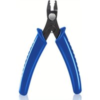 Mini Federgespannte Perlen-Crimpzange und Splitring-Zange Zahnlose Schmuckzange für Drahtschneiden DIY-Handwerk Ergonomischer Griff
