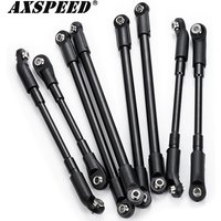 AXSPEED 8PCS Aluminum Alloy Upper Lower Link Rod Kit Sturdy Vehicle Linkage for 1/10 RC Crawler Car D90 Upgrade Parts