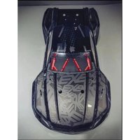1/8 ARRMA Kraton Body Shell- Black White EXB Red Eye Series, Fits RTR & EXB V1-V5, with Red Eye Rear Wing Decals, Upgrade parts