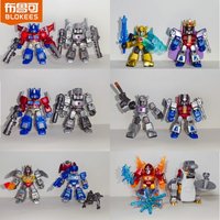Hot Blokees Transformers Defender Version 1234 Starry Edition Blind Box All Series Hidden Robot Assembly Model For Kids Toy Gift