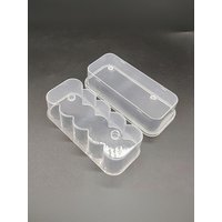 SUSU 20mL 10-Slot Vial Storage Case Plastic Clear Microtube Storage Box Stackable Freezer Tube Box Refrigerator Organizer