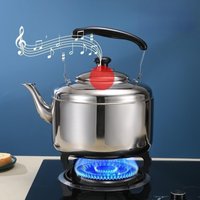 Whistling Tea Pot 3L/5L/7L Stainless Steel Stove Kettle Water Boiling Teapot For Home Apartment Camping Picnic Indoor Kitchen