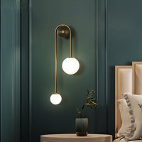 Modern Wall Lamp Glass Ball LED Gold Home Decor For Living Room Bedroom Bedside Interior indoor Lighting Sconce Luminaire Lights