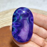 High Quality Natural Crystal Colorful Agate Palm Purple Green Gemstones Healing Mineral Energy Reiki Home Decorations Gift
