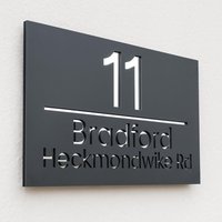 Custom Exterior House Number Plate 3D Acrylic Cutting Plate Personalized Outdoor Residential Street Number Plate Door Sign Gift