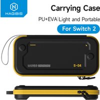 Hagibis Carrying Case for Nintendo Switch 2 PU Leather Bag Portable Travel Pouch Case with10 Game Cartridges for NS Accessories