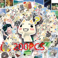 AliExpress Bandai 10/50/100/200PCS Cute Inoue Toro Stickers Cartoon Cat Meme Sticker Funny Graffiti Decals Laptop Phone Bike Kids Sticker Toys