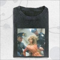 Vintage Washed Meme Face Doll T-shirt, Retro Aesthetic Streetwear For A Bold And Unique Style, Trending Gift Washed T-shirt