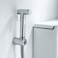 Portable Bidet Solid Brass Shower Gun Sprayer Black Hygienic Self Cleaning Muslim Faucet Mixer Toilet Bathroom Accessories