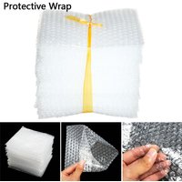 50pcs PE Clear Envelope Double Film White Bubble Bag Protective Wrap Foam Packing Bags Shockproof Package