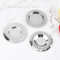 【S】2pcs Stainless Steel Sink Strainer Plug, Multifunction Drain Cover Filter For Home Bathroom, Home Essentials, Bathroom