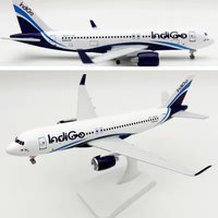 A320 Indigo Airlines Plane 19cm Alloy Metal Diecast Airplane Plane For Kids W Wheels Landing Gears For Collected Gift