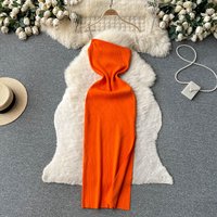 YuooMuoo-Robe Éducative Longue et Sexy pour Femme, Fente Haute, Hanches Rondes, Batteries, ix, Éducative, Initiée EquiOne, Automne