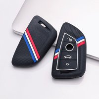 Silicone Remote Car Keychain Holder Key Case Cover for BMW F48 F46 F10 F20 F30 X1 X2 X3 X4 X5 X6 Z4 1 2 3 4 5 6 7 Serie 7 Wallet