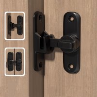 Pestillos de puerta abatibles de alta resistencia, cerradura de puerta de 90/180 grados cerradura antirrobo pernos de puertas