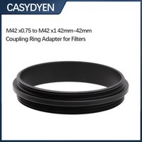M42-M42 Ring Adapter Male To Male Coupling Ring Lens M42x0.75mm Aluminum Alloy Male-to-Male Adapter Ring For Filters