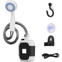 2026 Portable Camping Shower Pump Kit USB Rechargeable Outdoor Camp Hiking Traveling RV Electric Shower Head Sprayer Pump