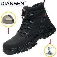 Safety Shoes Steel Toe Work Shoes Men Lightweight Kevlar-Midsole Industrial Work Boots Anti-puncture Protection Tactical Boots