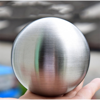 25/32/38/51/63/76-300mm 304 Stainless Steel Ball Brushed Matte Surface Hollow Ball For Home Garden Decoration Supplies Ornament