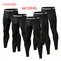 1/2/3/5 Piece Tights Sport Men Compression Running Leggings Quick Dry Gym Workout Sportwear Bottoms