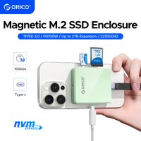 ORICO External Ssd 2230 2242 Enclosure Nvme Ssd external Case Ssd Card Reader with PD 100W 10Gbps for iPhone 16 17